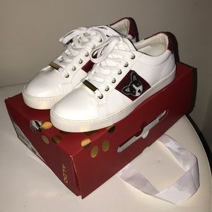 Aldo faux leather sneakers